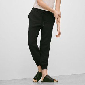 Aritzia Wilfred Buffon Pant, Comfortable Crepe Joggers in Black, sz XXS